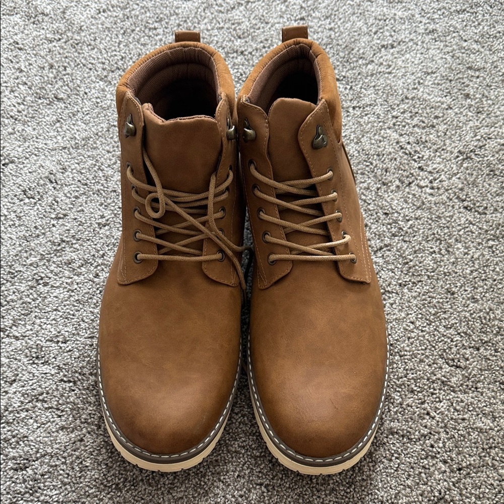 Vostey Men's Brown Chukka Boots